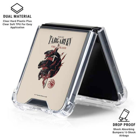 Game of Thrones: Fire & Blood Galaxy Z Flip6 Clear Case